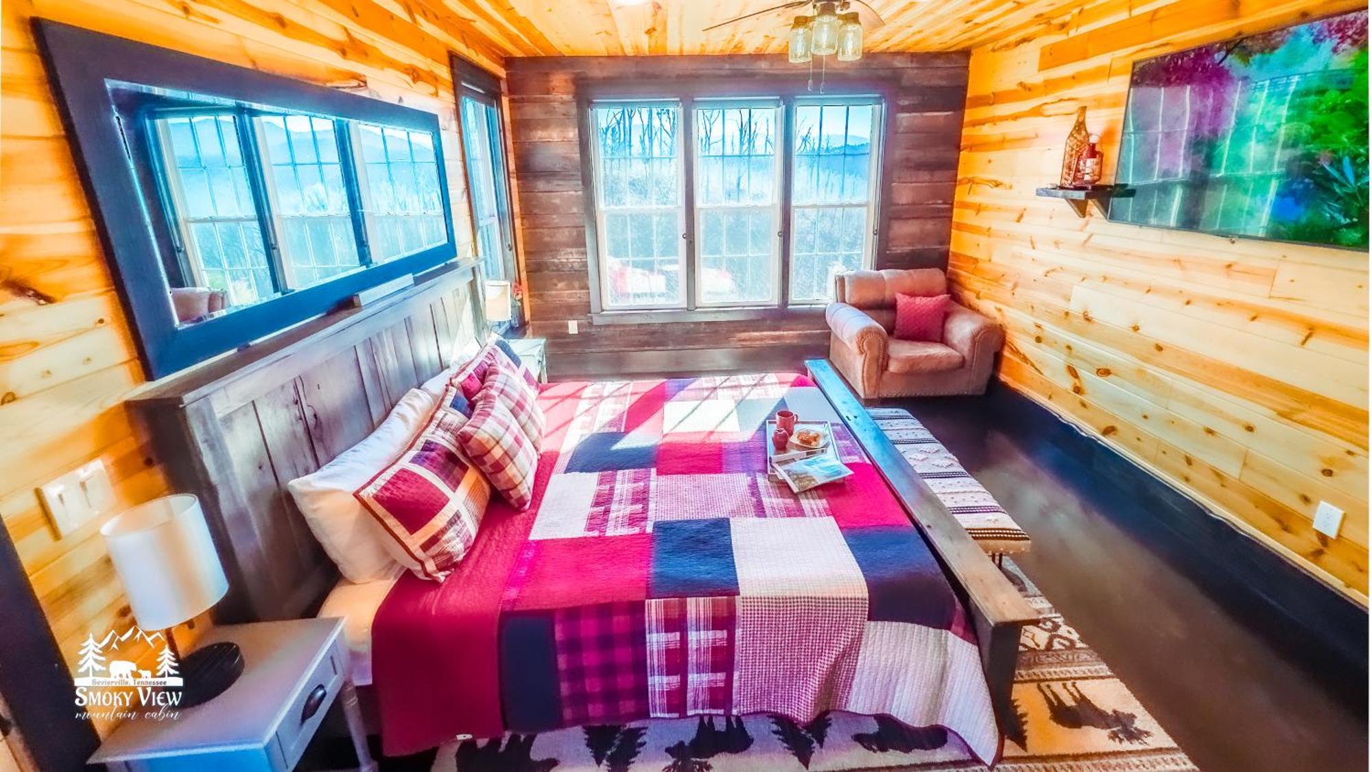 Smoky View Mountain Cabin: Luxury 6-Bedroom Retreat Near Gatlinburg Sevierville Exterior photo