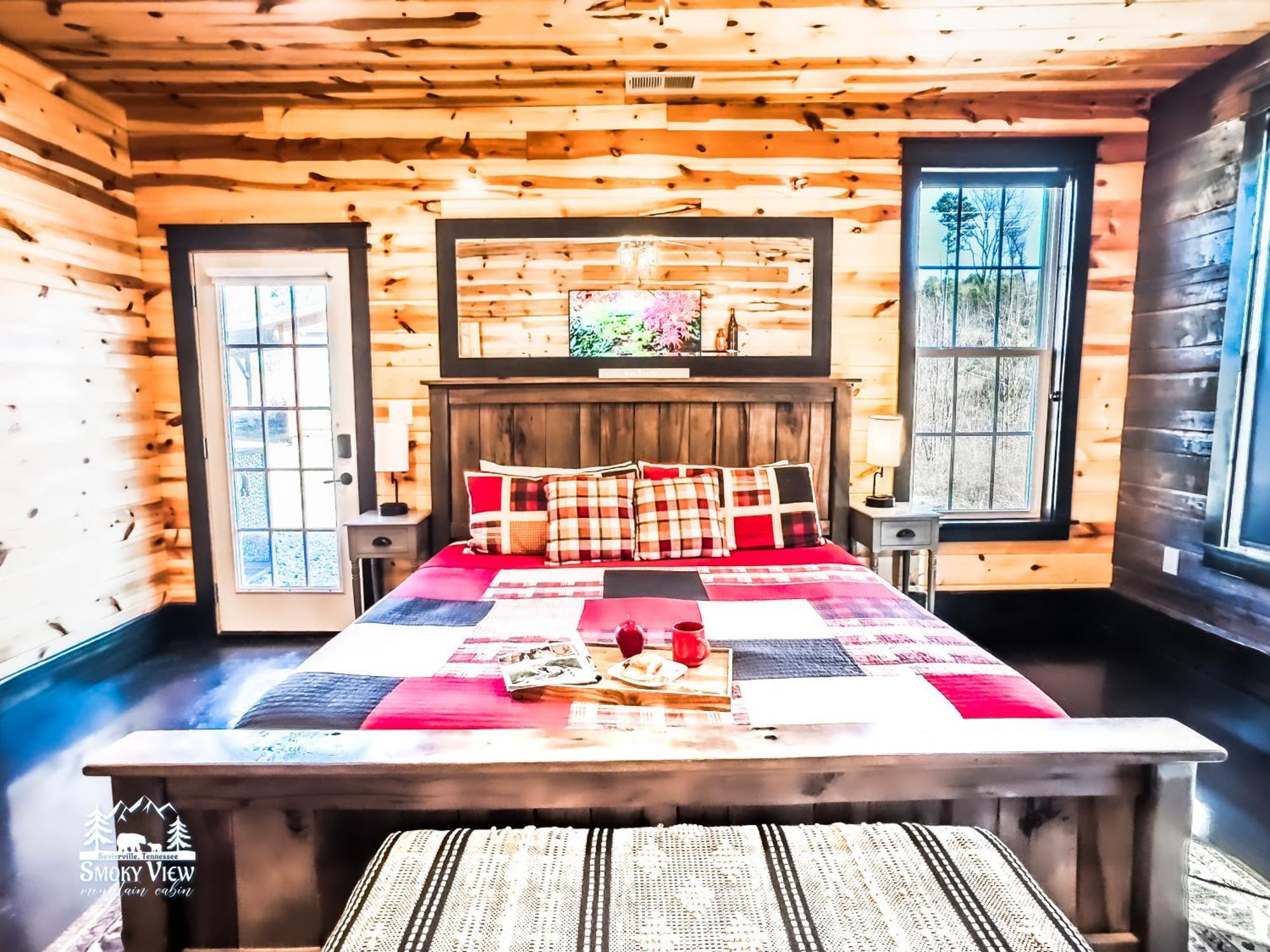 Smoky View Mountain Cabin: Luxury 6-Bedroom Retreat Near Gatlinburg Sevierville Exterior photo